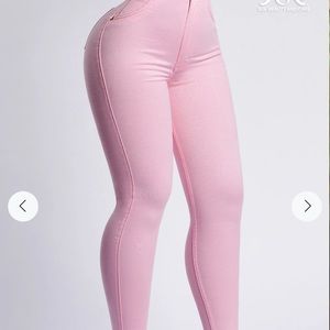 Sol beauty and care jeans - powder pink
